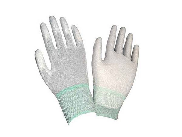 Anti-static finger dip PU coated gloves