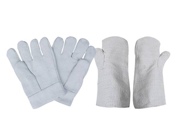 Asbestos heat resistant gloves