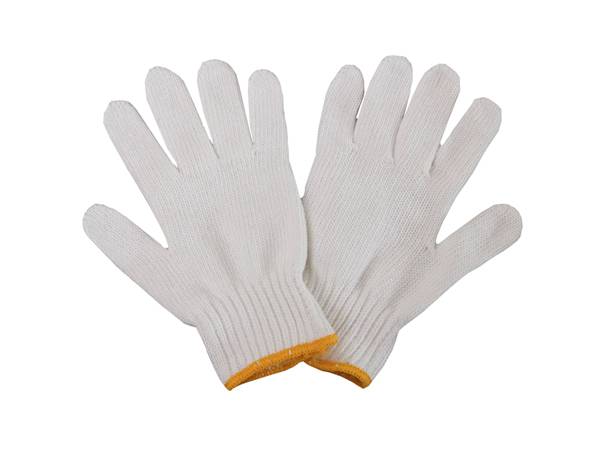 Cotton knitted gloves