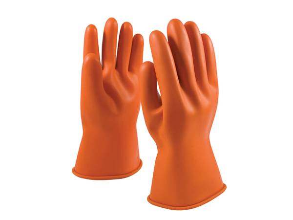 Orange insulating gloves class00