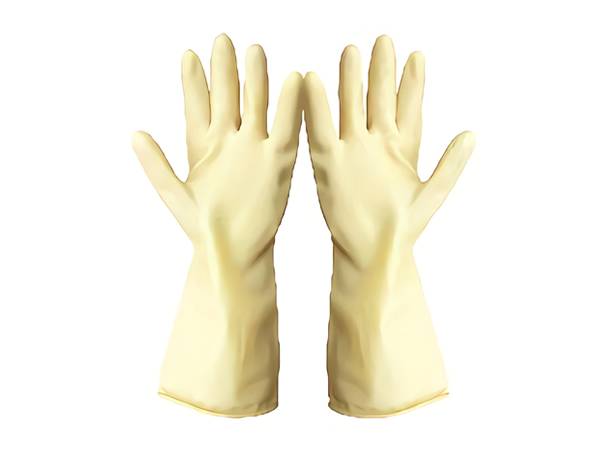 Natural latex safety gloves